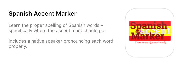 Spanish Accent Marker App